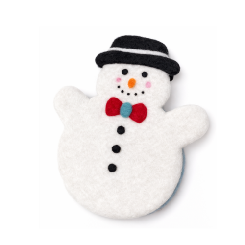 Option2 Felt Coaster Snowman Shaped Option2 Felt Coaster Snowman Shaped