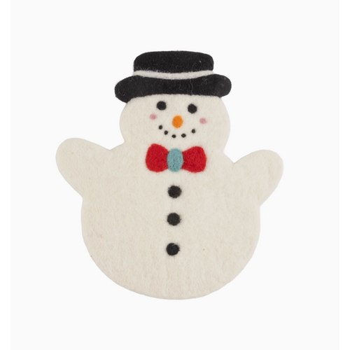 Option2 Felt Trivet Snowman Shaped Option2 Felt Trivet Snowman Shaped