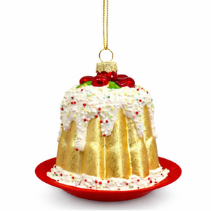 Silver Tree Bundt Cake Ornament