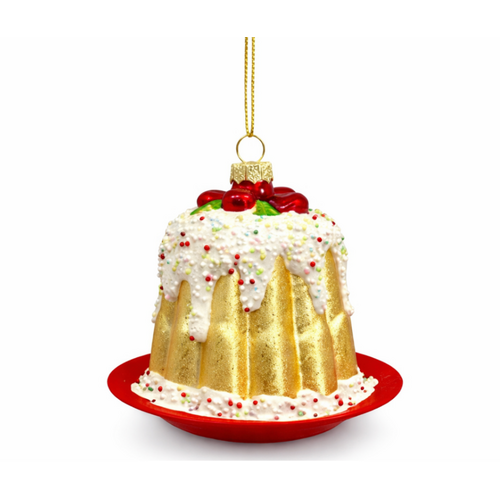 Silver Tree Bundt Cake Ornament