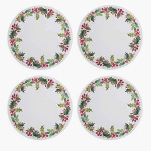 Pimpernel Placemats Round Christmas Holly Set of 4 Pimpernel Placemats Round Christmas Holly Set of 4