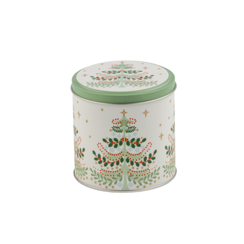 Option2 Cookie Tin Small Scandi Tree Print