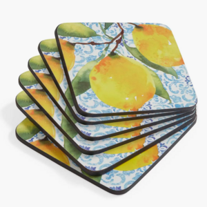 Pimpernel Coasters Amalfi Lemons Set of 6 Pimpernel Coasters Amalfi Lemons Set of 6