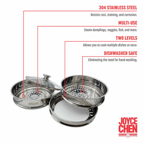 Joyce Chen Steamer 2 Tier Joyce Chen Joyce Chen Steamer 2 Tier Joyce Chen