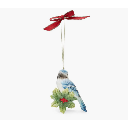 Spode Christmas Tree Blue Jay Ornament