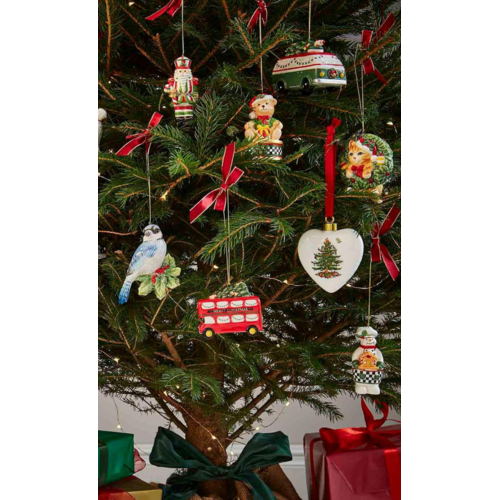 Spode Christmas Tree Blue Jay Ornament