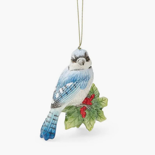 Spode Christmas Tree Blue Jay Ornament