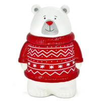 Polar Bear Sweater Cookie Jar