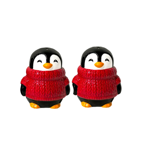Danesco Penguin Sweater Salt & Pepper Shakers