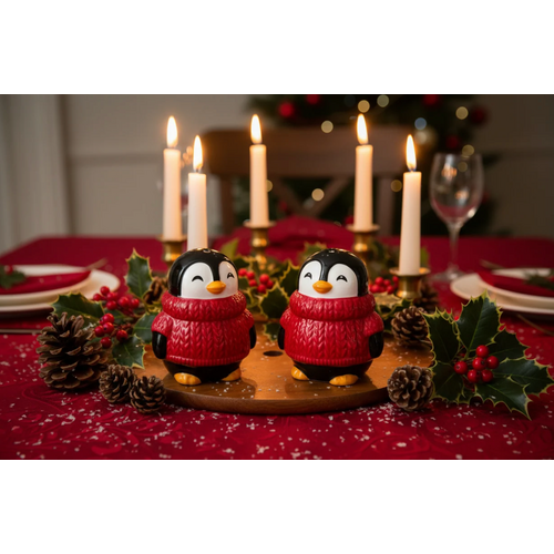 Danesco Penguin Sweater Salt & Pepper Shakers