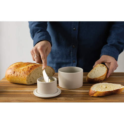 Now Designs Butter Crock Matte Natural