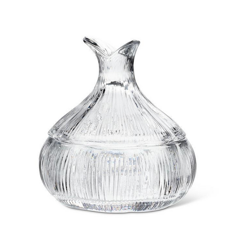 Abbott Garlic Shaped Dish Glass with Lid Abbott Garlic Shaped Dish Glass with Lid