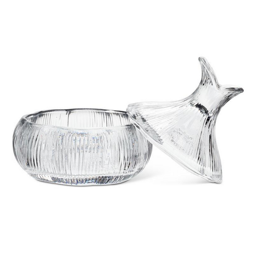 Abbott Garlic Shaped Dish Glass with Lid Abbott Garlic Shaped Dish Glass with Lid