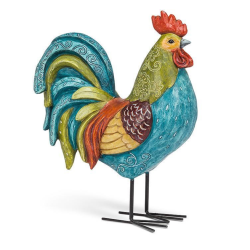Abbott Rooster Large Colourful 14 Inch