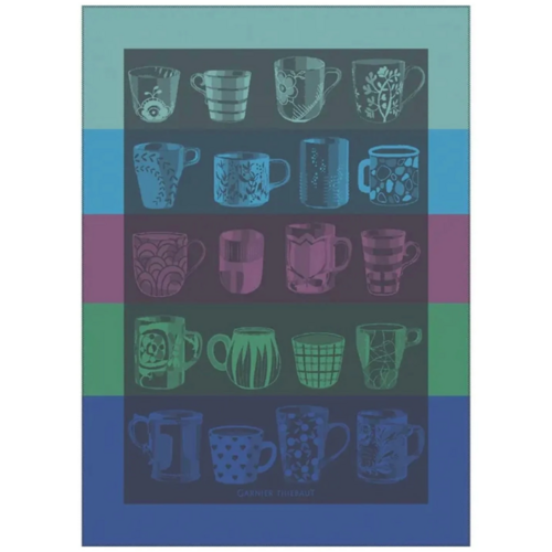 Garnier Thiebaut Tea Towel Les Mugs Nocturne Garnier Thiebaut Tea Towel Les Mugs Nocturne