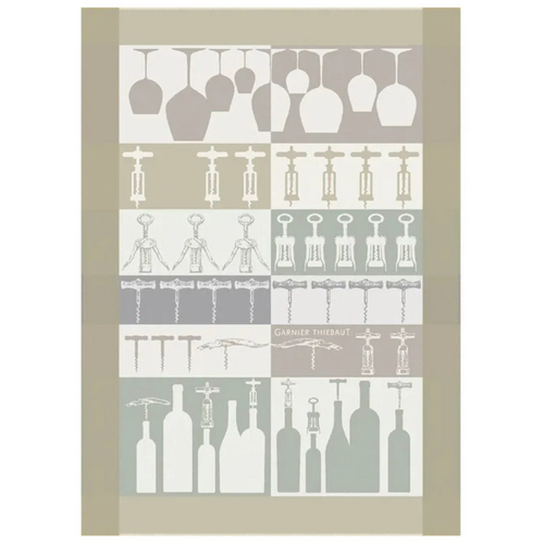 Garnier Thiebaut Tea Towel Sommelier Beige