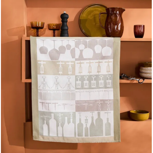 Garnier Thiebaut Tea Towel Sommelier Beige
