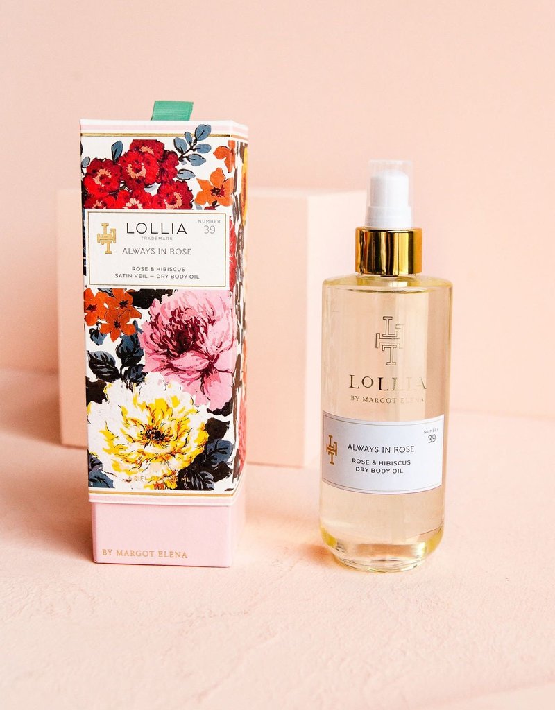 LOLLIA DRY BODY OIL - ALWAYS IN ROSE