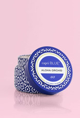 CAPRI BLUE ALOHA ORCHID PRINTED TRAVEL TIN CANDLE