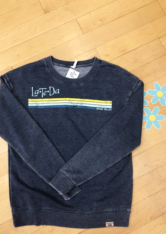 LATEDA CREW-NECK SWEATSHIRT - LAPIS