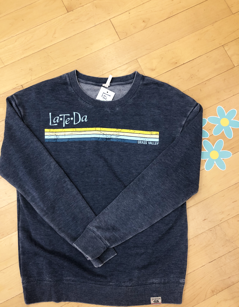 LATEDA CREW-NECK SWEATSHIRT - LAPIS