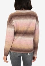 KUT FROM THE KLOTH EVEA SWEATER-BLUSH/BROWN