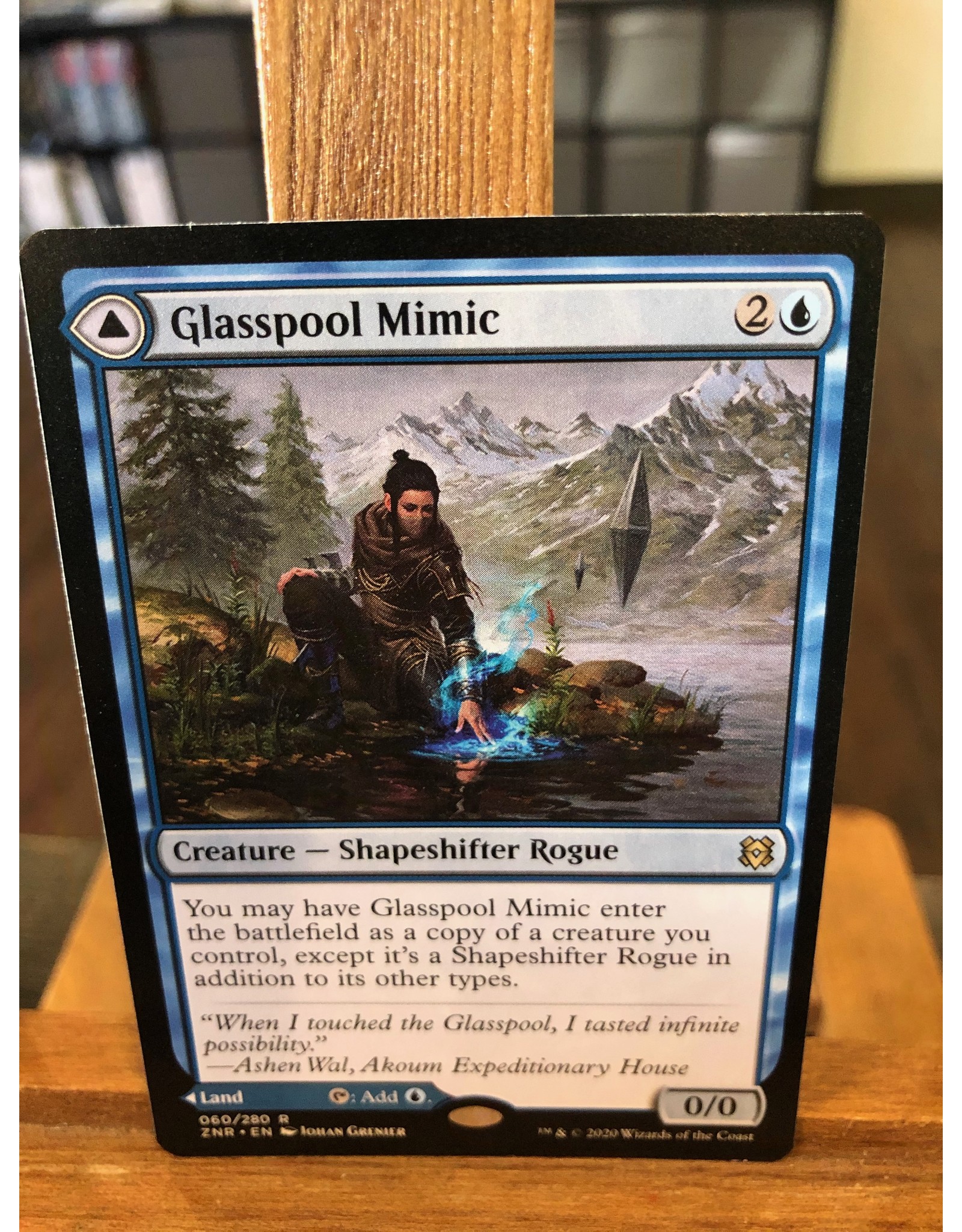Magic Glasspool Mimic // Glasspool Shore  (ZNR)