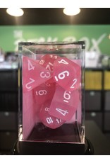 7- Dice Set FROSTED 7-DIE SET PINK/WHITE
