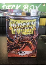 Dragon Shield DRAGON SHIELD SLEEVES MATTE RED 100CT (10/50)