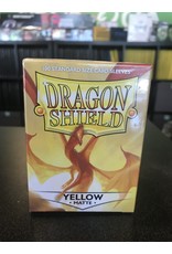 Dragon Shield DRAGON SHIELD SLEEVES MATTE YELLOW 100CT  (10/50)