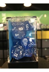 7- Dice Set BOREALIS 7-DIE SET SKY BLUE/WHITE LUMINARY