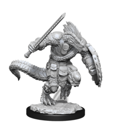 D & D Minis DND UNPAINTED MINIS WV15 LIZARDFOLK BARB/CLERIC