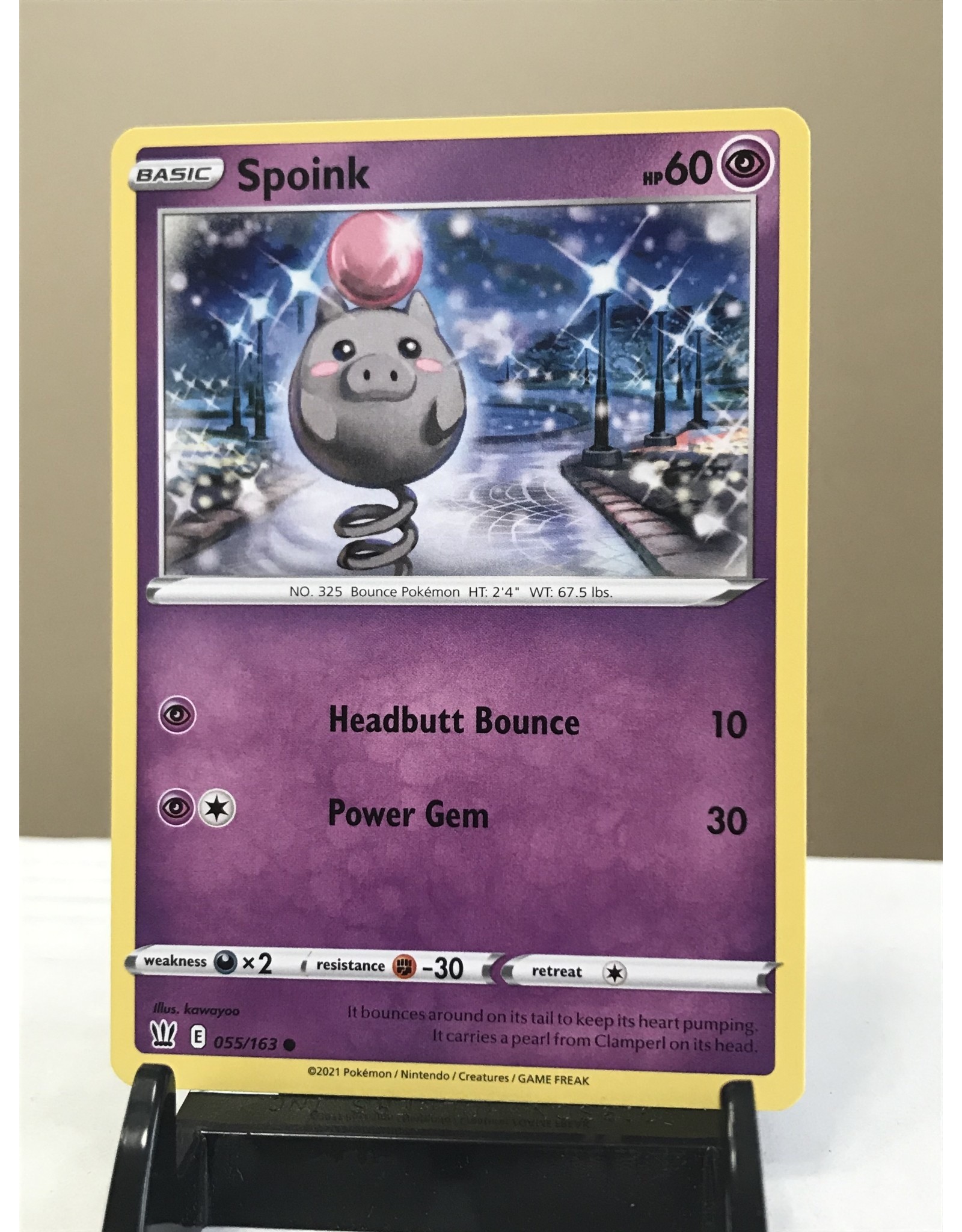 Pokemon Spoink 055/163
