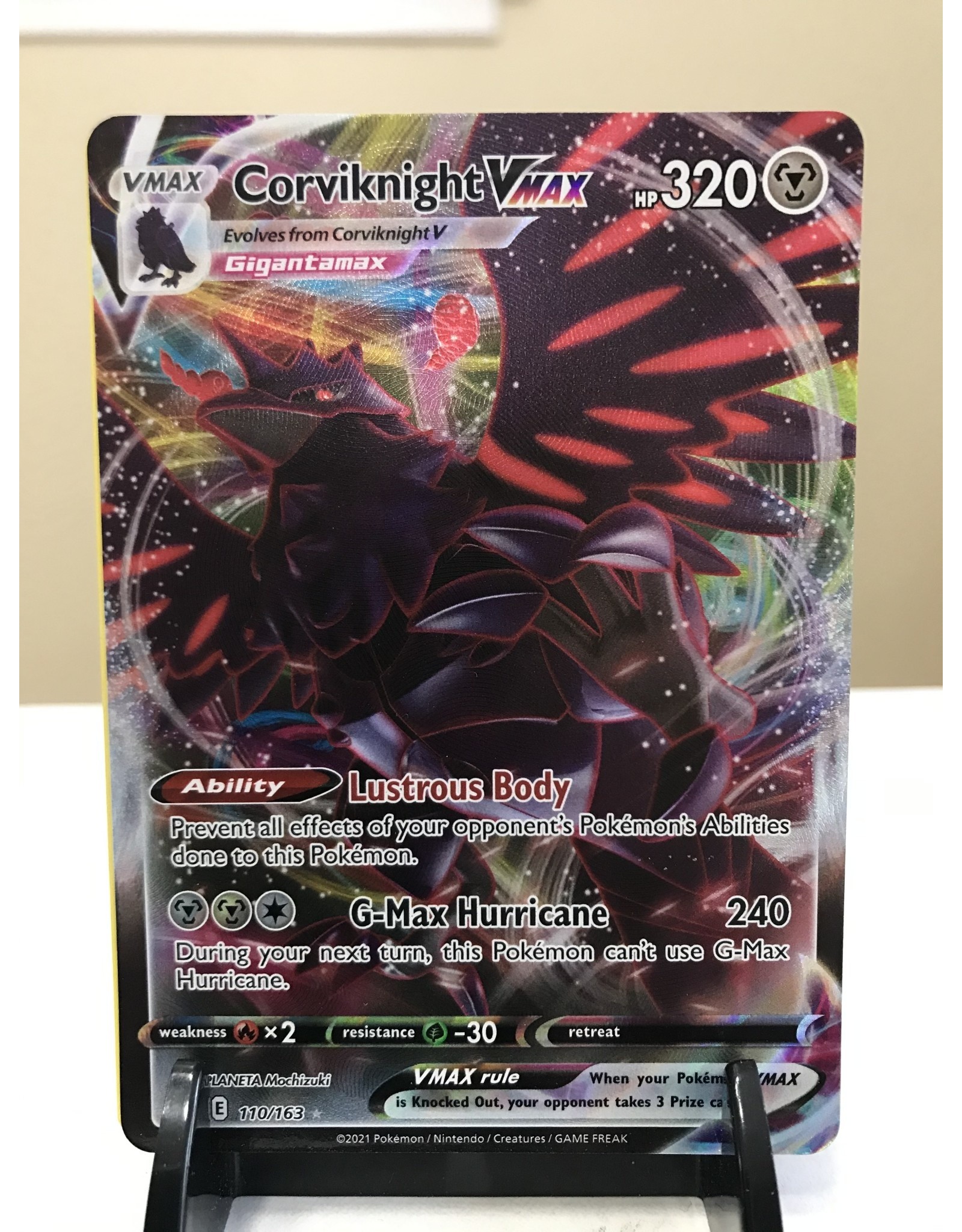 Pokemon CorviknightVMAX 110/163