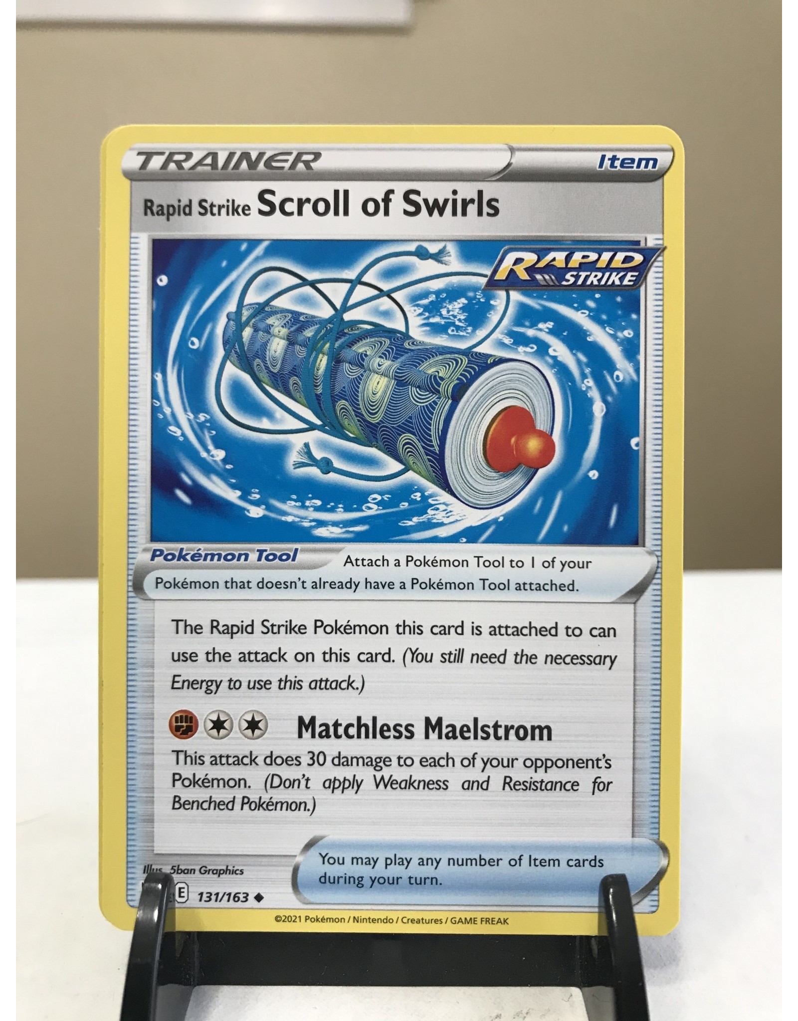 Pokemon Rapid Strike Scroll of Swirls 131/163