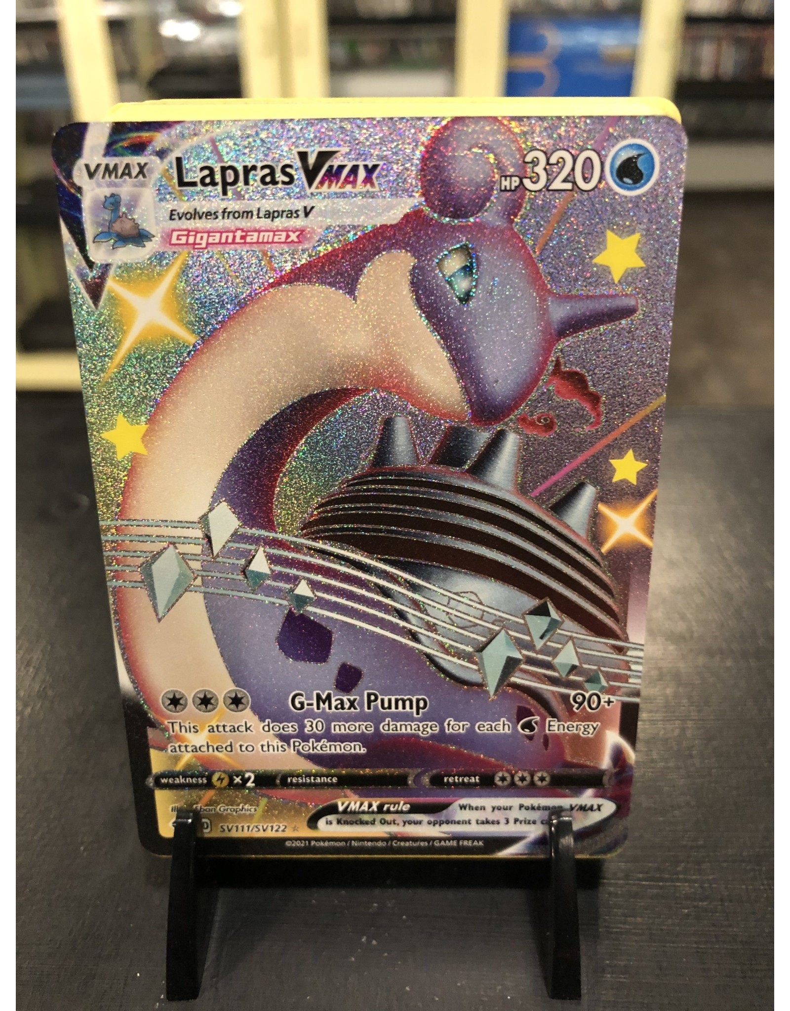 Pokemon LaprasVMAX SV111/SV122