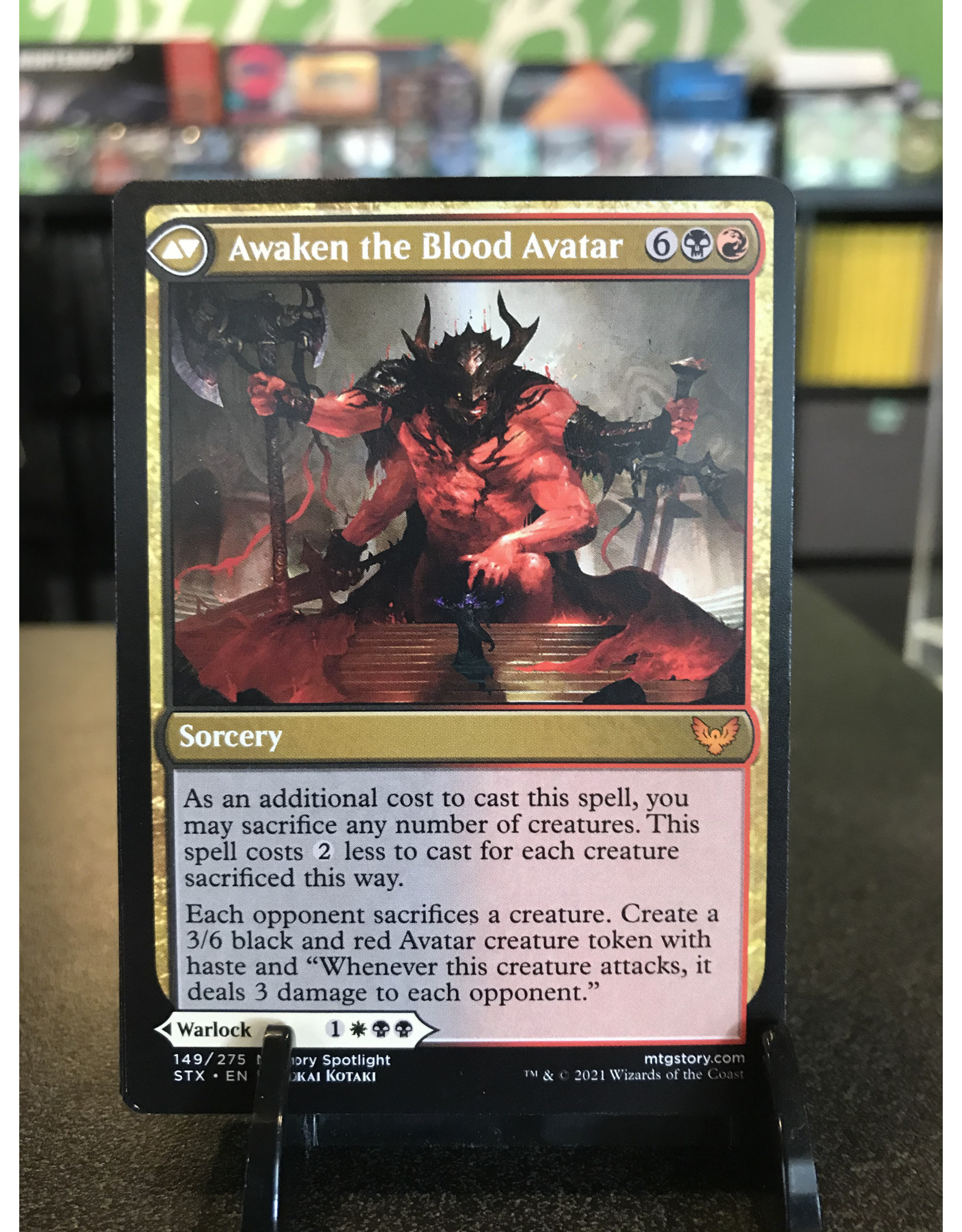 Magic Extus, Oriq Overlord // Awaken the Blood Avatar  (STX)