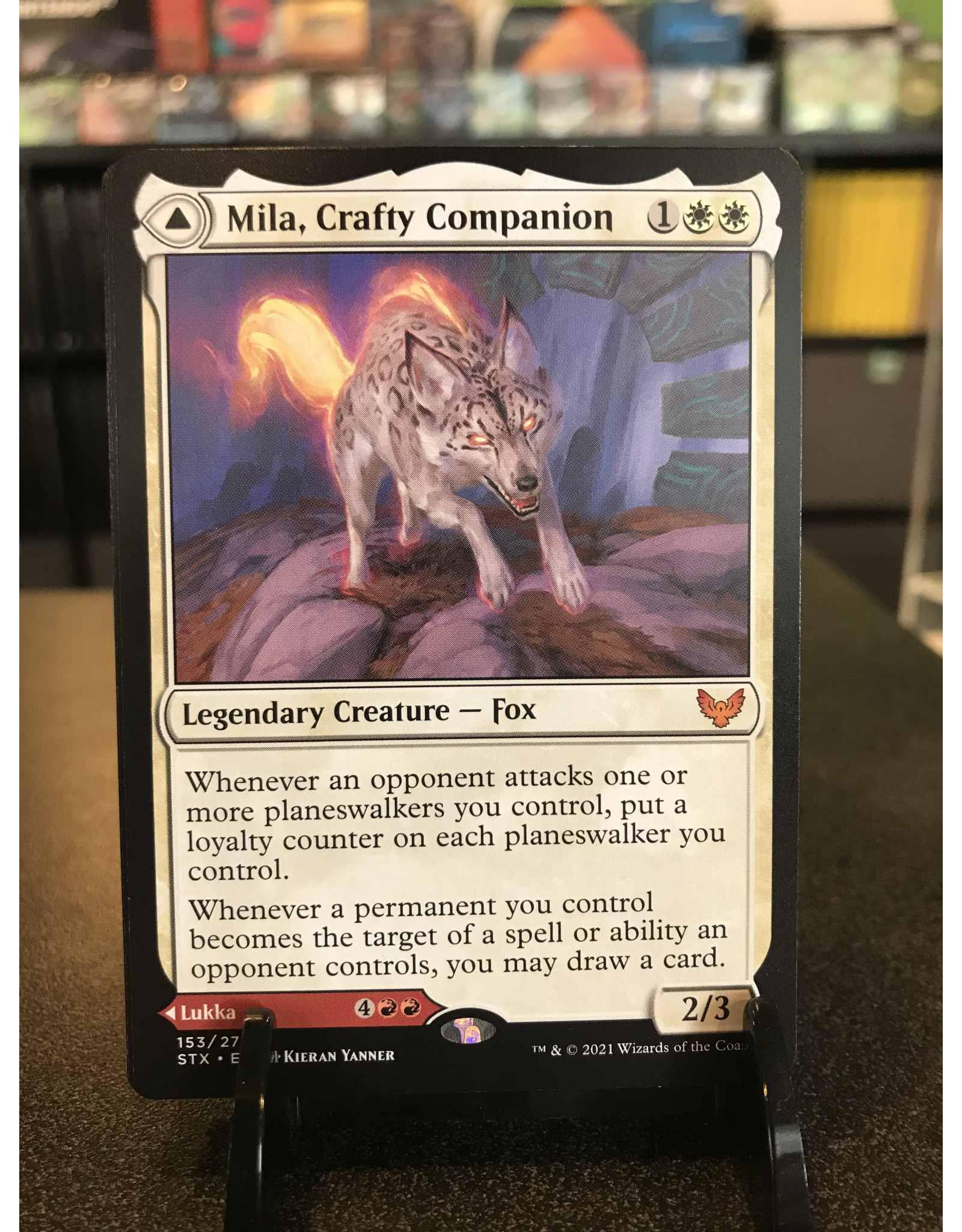 Magic Mila, Crafty Companion // Lukka, Wayward Bonder  (STX)