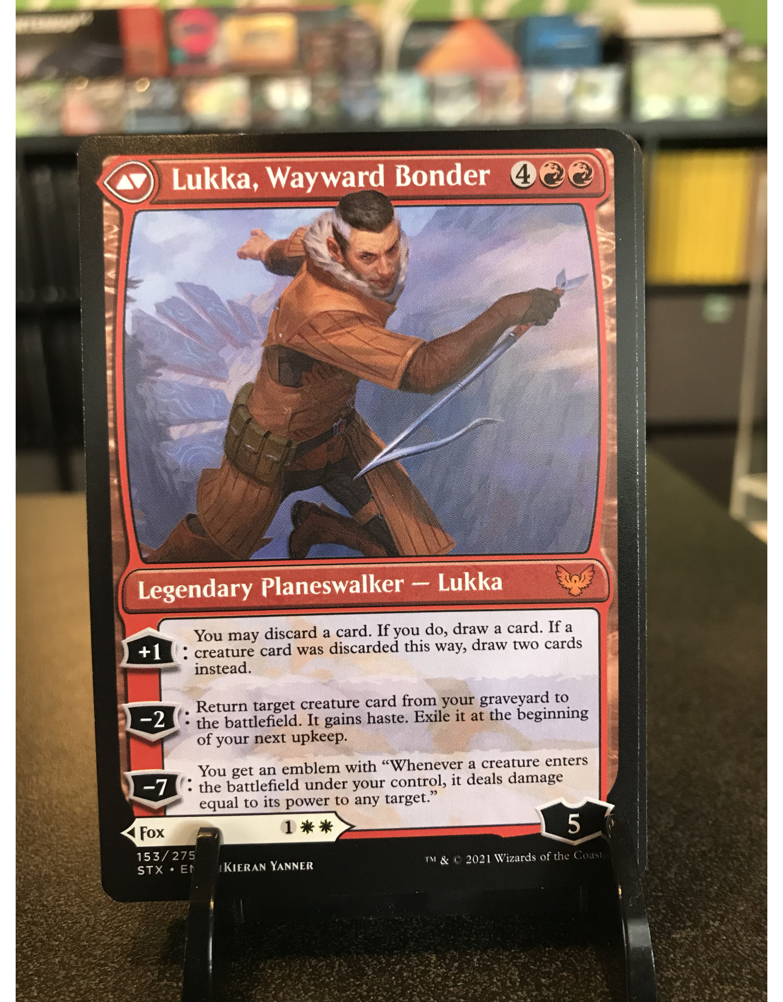 Magic Mila, Crafty Companion // Lukka, Wayward Bonder  (STX)