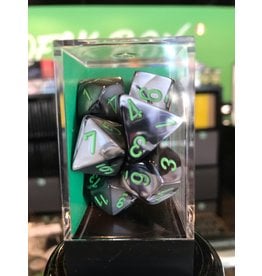 7- Dice Set GEMINI 7-DIE SET BLACK-GREY/GREEN