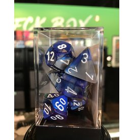 7- Dice Set GEMINI 7-DIE SET BLUE-STEEL/WHITE