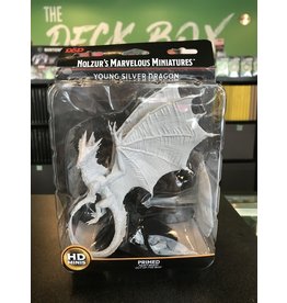 D & D Minis DND UNPAINTED MINIS WV11 YOUNG SILVER DRAGON  (24)