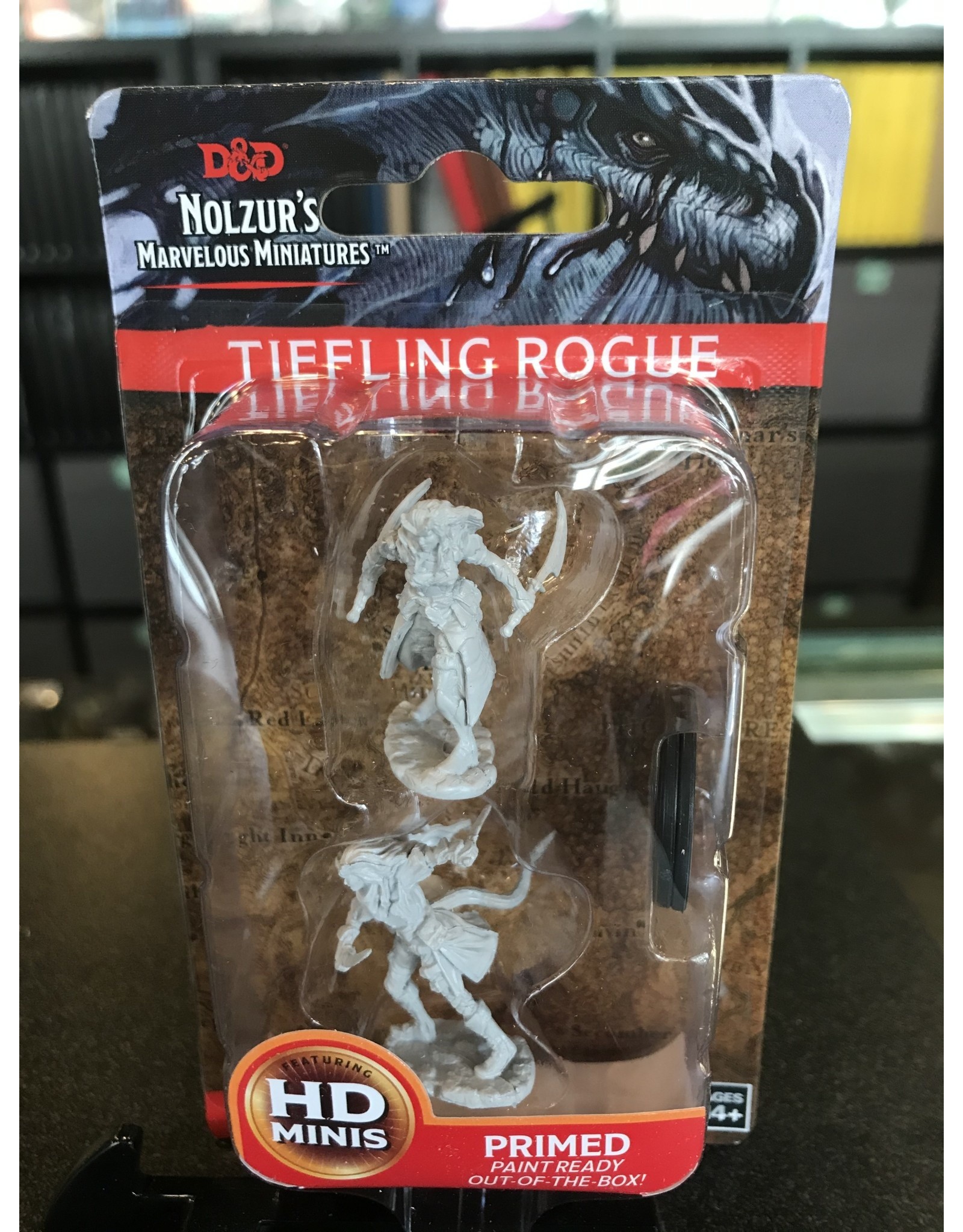 D & D Minis DND UNPAINTED MINIS WV7 TIEFLING FEMALE ROGUE