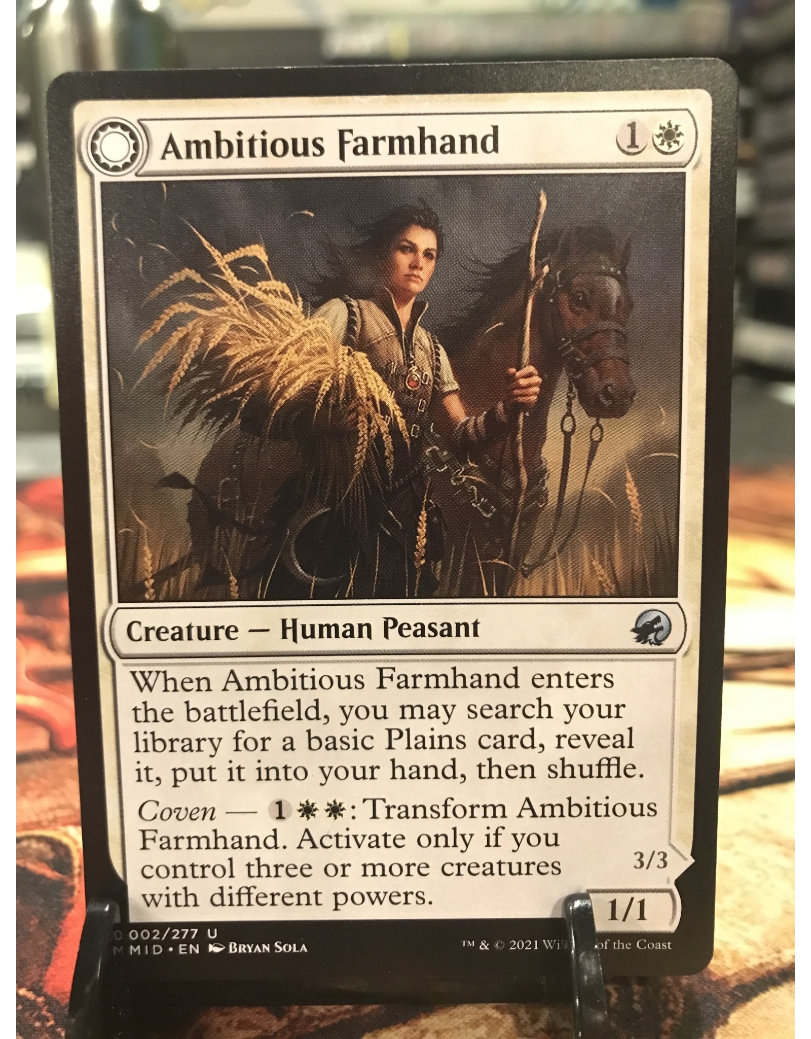 Magic Ambitious Farmhand // Seasoned Cathar  (MID)
