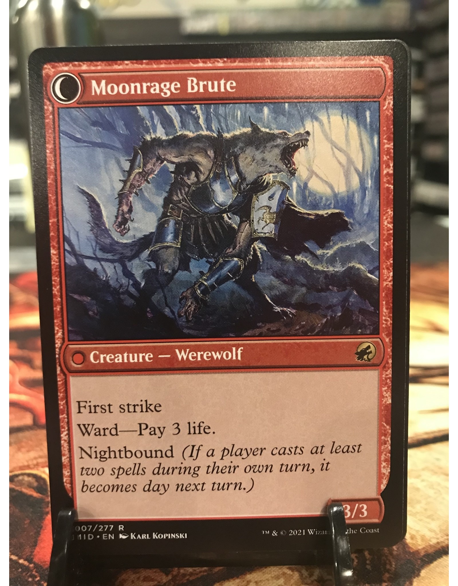 Magic Brutal Cathar // Moonrage Brute  (MID)