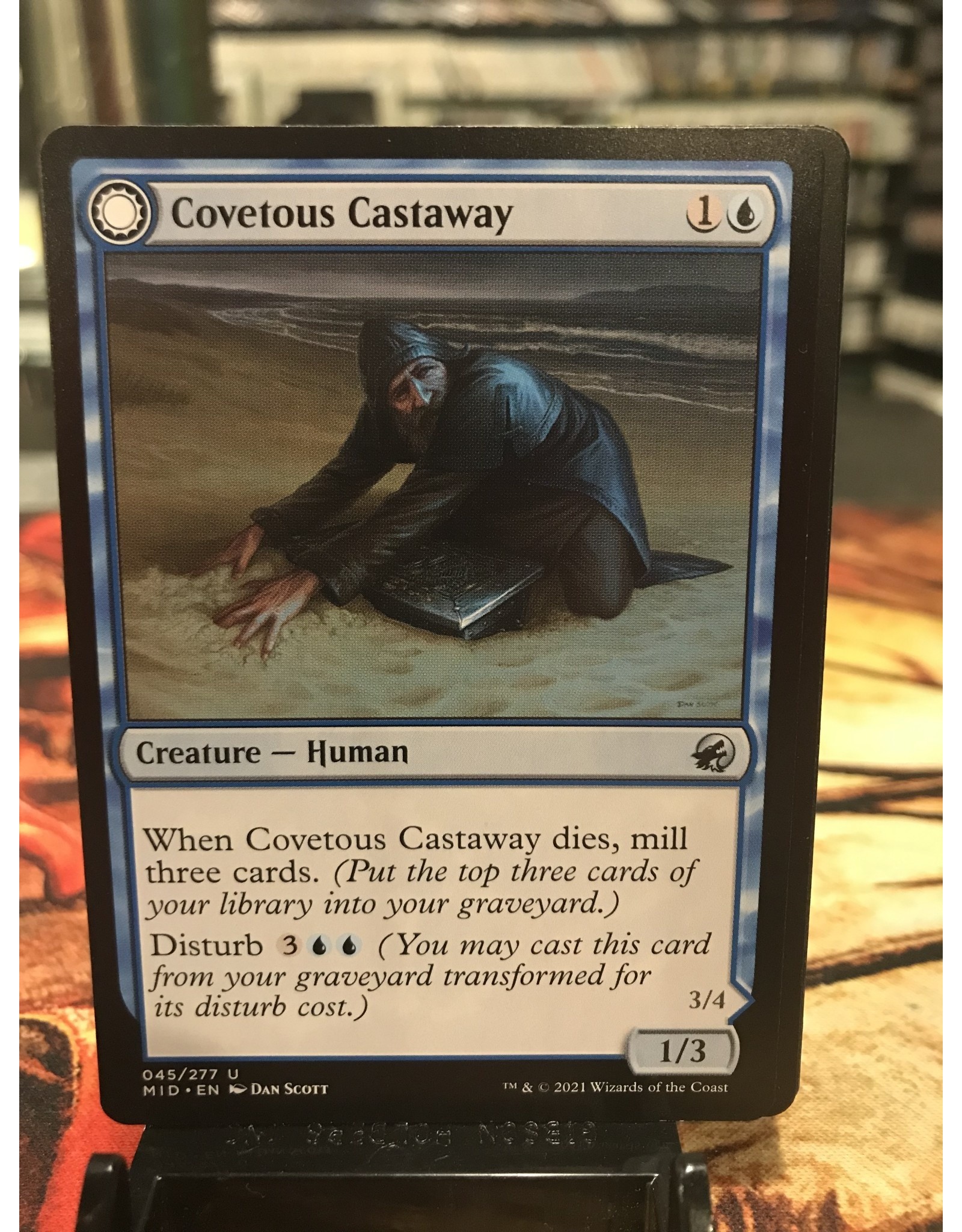 Magic Covetous Castaway // Ghostly Castigator  (MID)