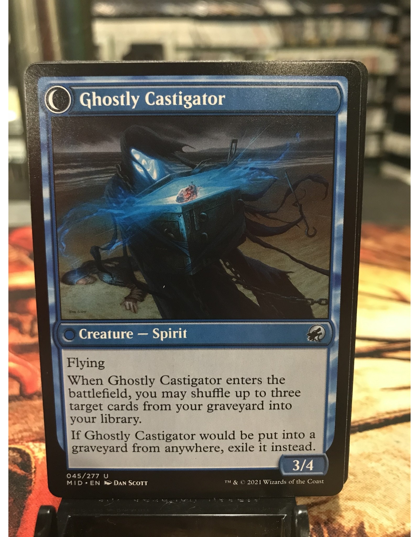 Magic Covetous Castaway // Ghostly Castigator  (MID)