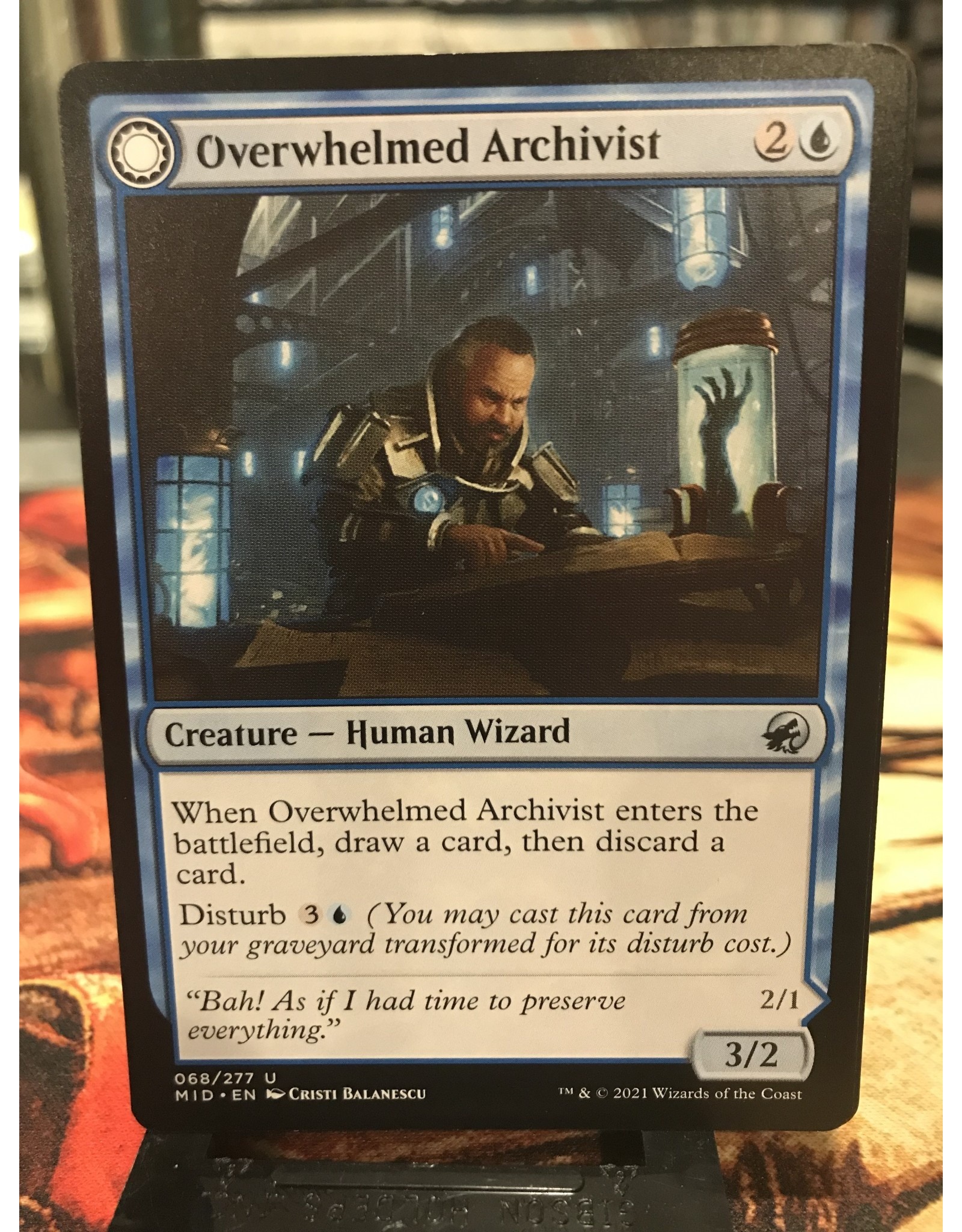 Magic Overwhelmed Archivist // Archive Haunt  (MID)