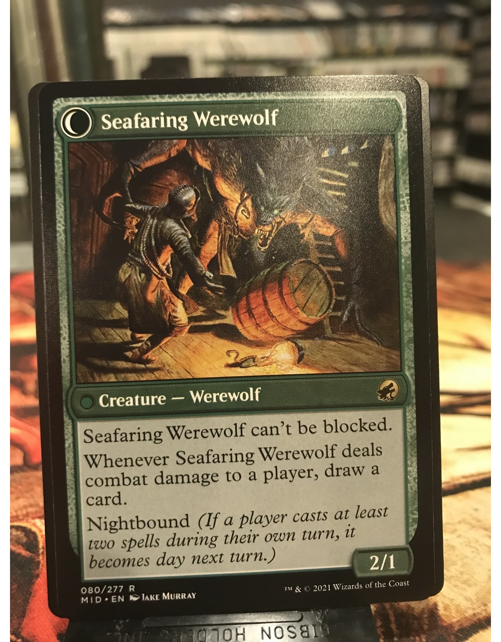 Magic Suspicious Stowaway // Seafaring Werewolf  (MID)