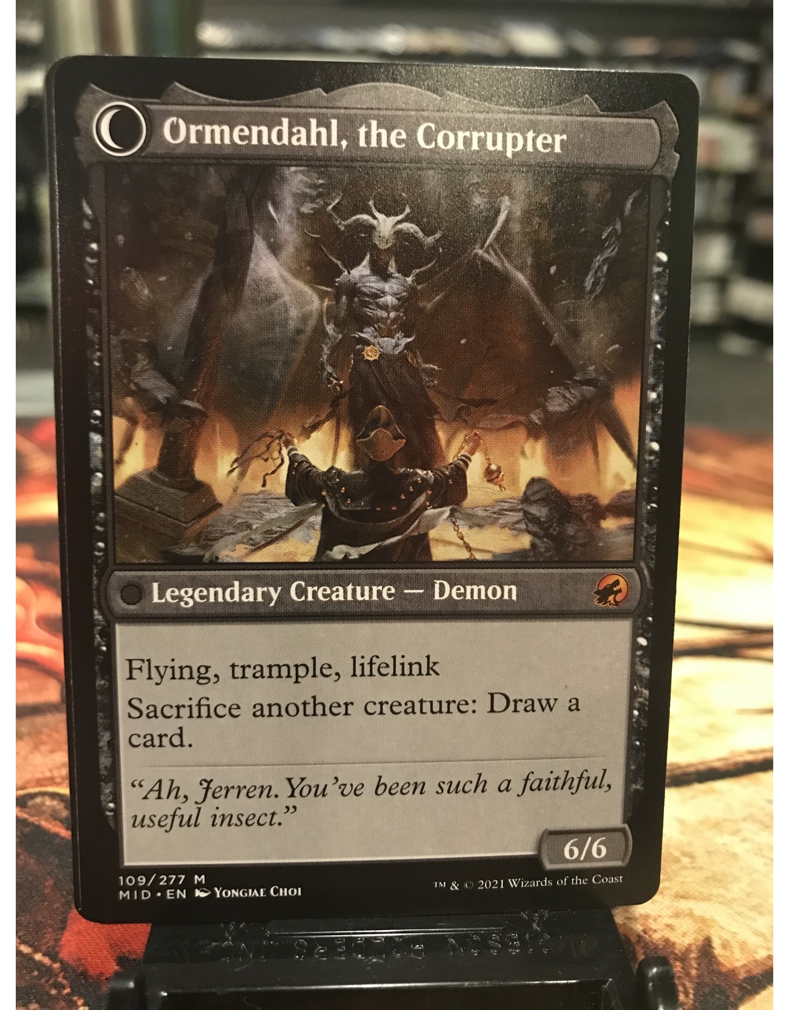 Magic Jerren, Corrupted Bishop // Ormendahl, the Corrupter  (MID)